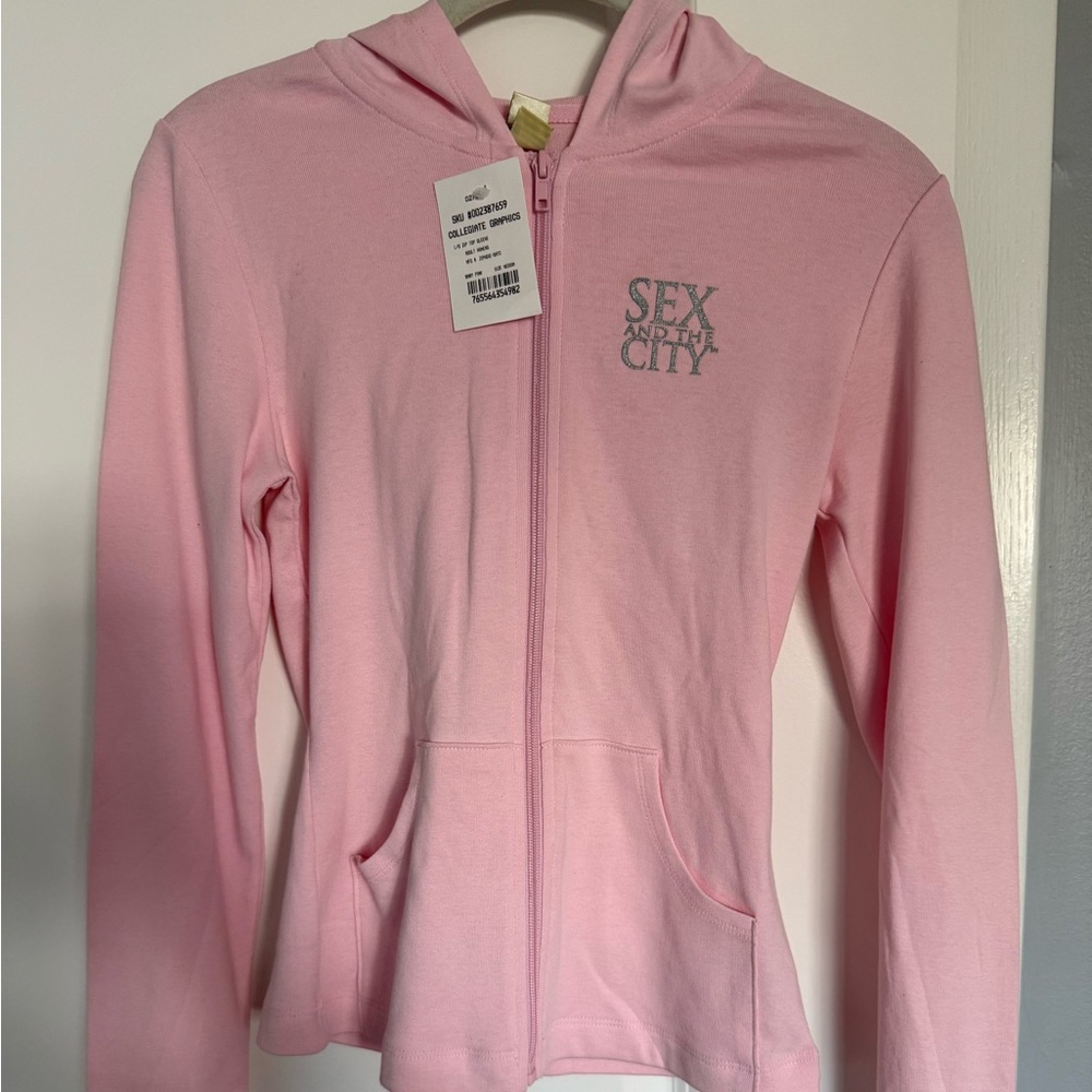 Pink Zip-Up Hoodie